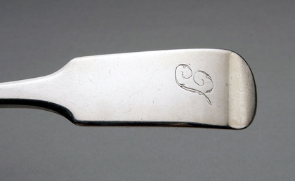 Scottish Provincial Silver Soup Ladle - Elgin